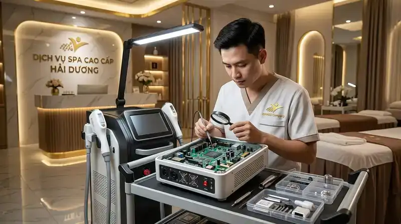 Dịch vụ sửa máy spa Hải Dương uy tín, nhanh chóng 2026 1 Dịch vụ sửa máy spa Hải Dương chuyên nghiệp và tận tâm