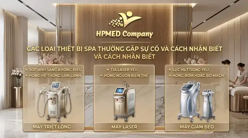 Các loại thiết bị spa thường gặp sự cố và cách nhận biết