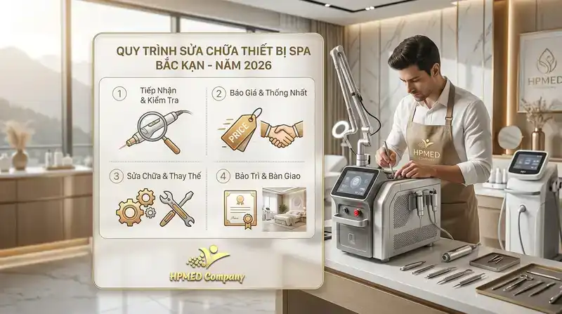 Quy trình sửa chữa thiết bị spa tại Bắc Kạn năm 2026