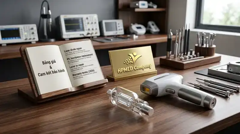 Bảng giá và cam kết bảo hành dịch vụ sửa máy spa năm 2026