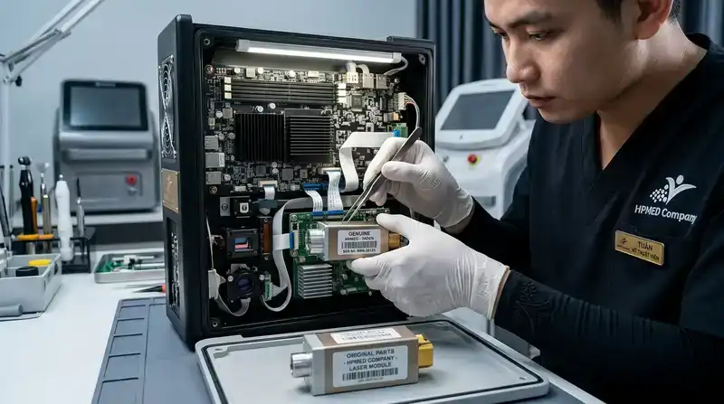 Cam kết linh kiện chính hãng và tay nghề kỹ thuật viên