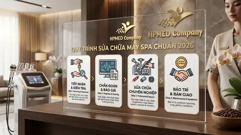 Quy trình sửa chữa máy spa chuẩn 2026
