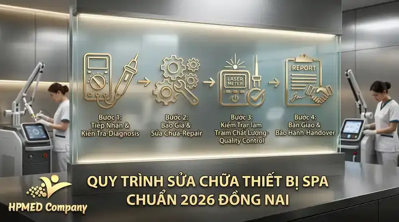 Quy trình sửa chữa thiết bị spa tại Đồng Nai chuẩn 2026