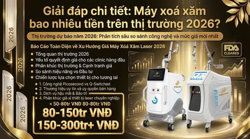 Giải đáp chi tiết: Máy xoá xăm bao nhiêu tiền trên thị trường 2026?